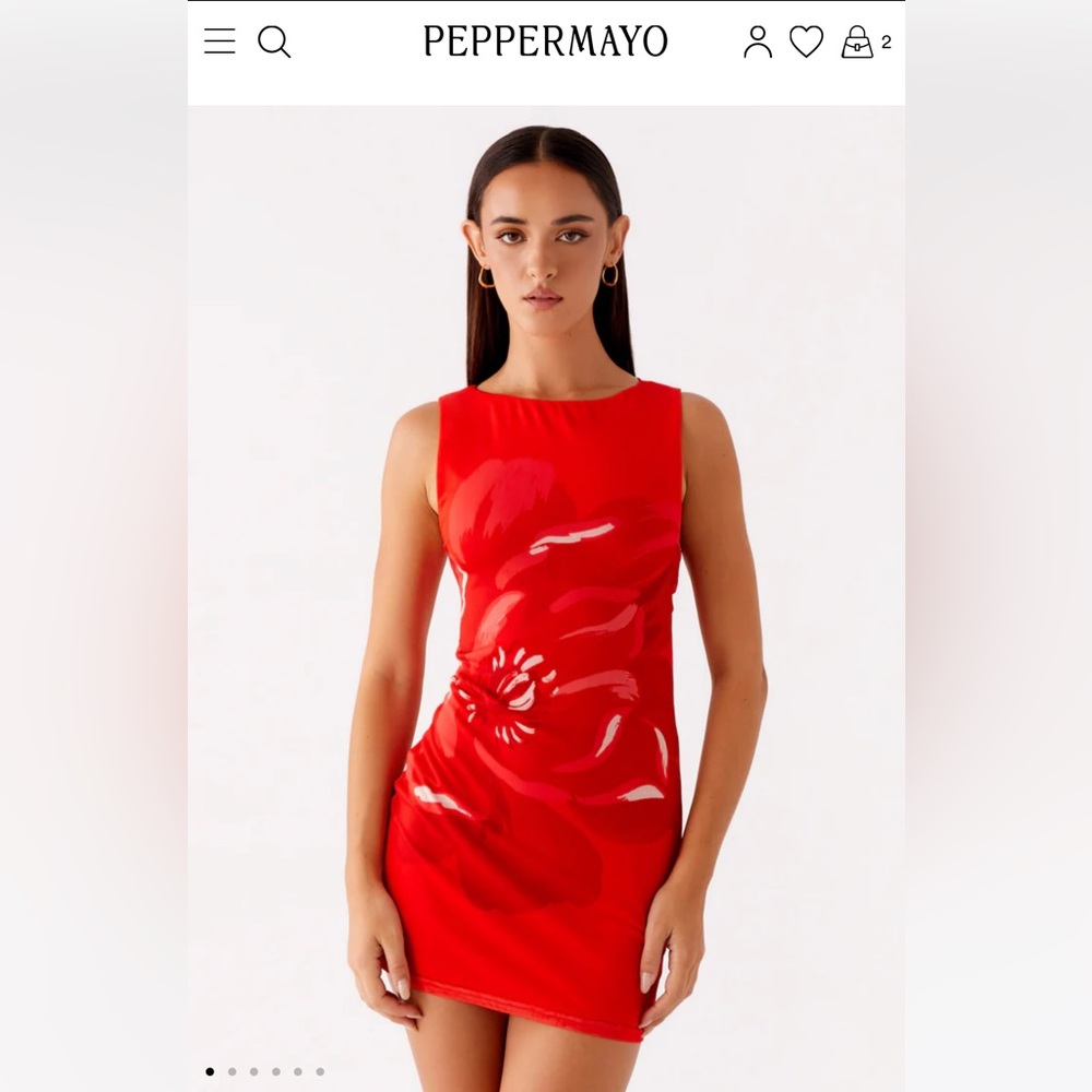 Peppermayo Scarlet Floral Mini Dress